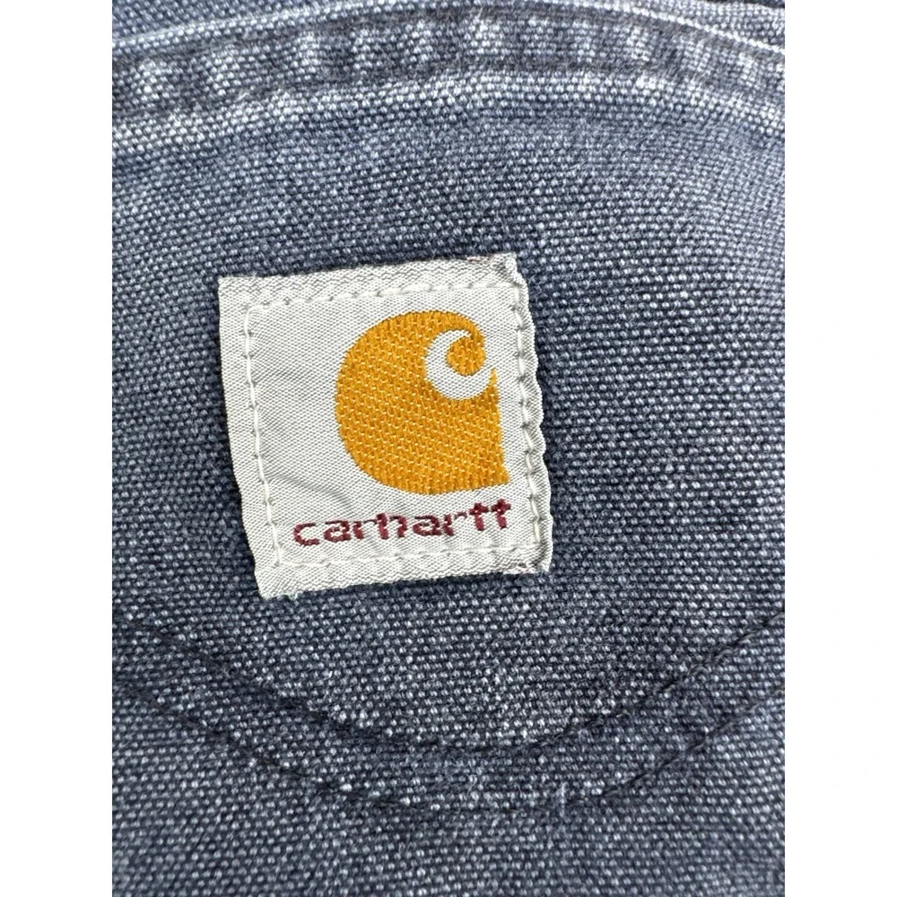 Vintage Carhartt WU183 Union Made Indigo Blue Work Pants 32x30 USA